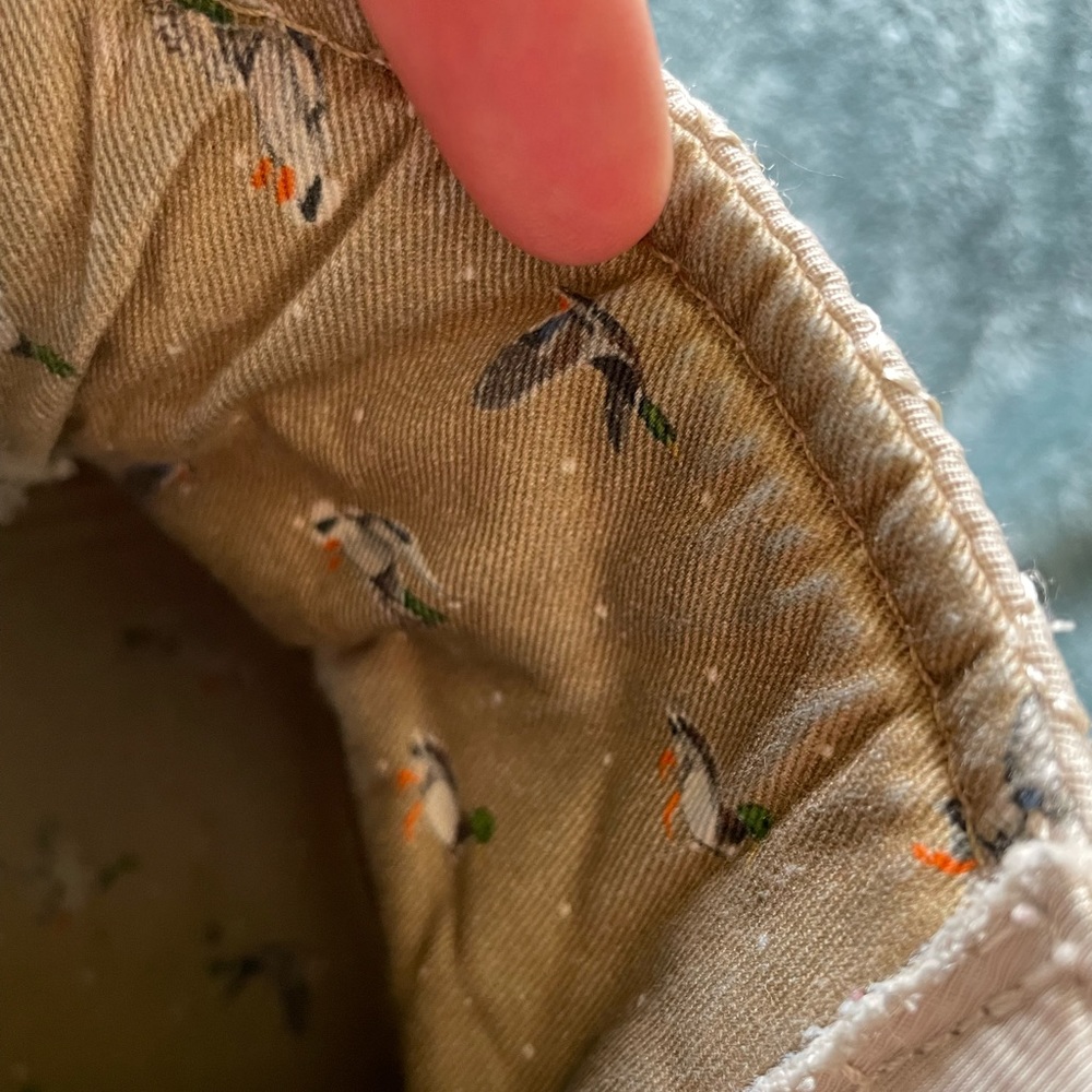 Beige Sperry Duck Boots With Duck Print On The In… - image 2